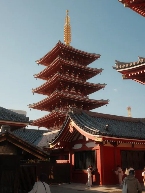 リッキー・ピアソル at 浅草寺 五重塔