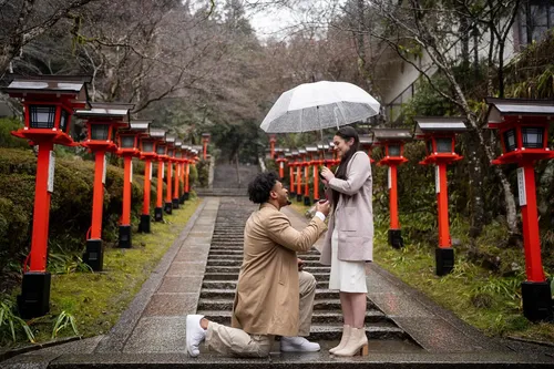 トロイ・へアストン at 京都鞍馬寺