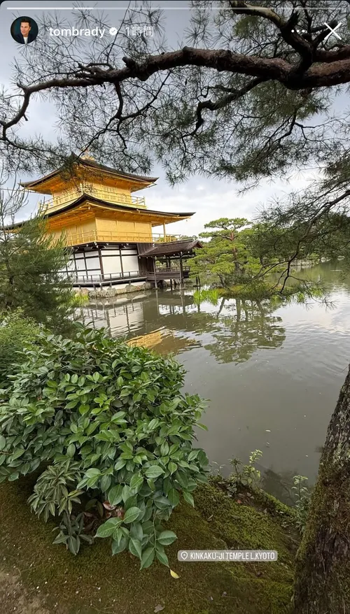 トム・ブレイディ at 京都金閣寺