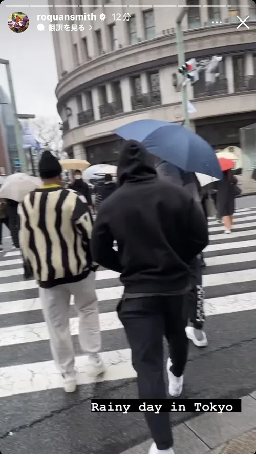 ロクアン・スミス at 銀座和光前