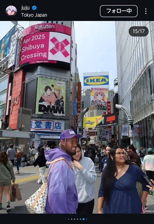 ジュジュ・スミスシュスター at 渋谷スクランブル交差点