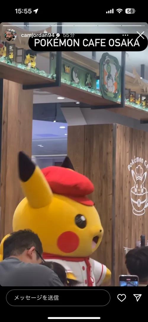 キャメロン・ジョーダン at ポケモン カフェ 大阪