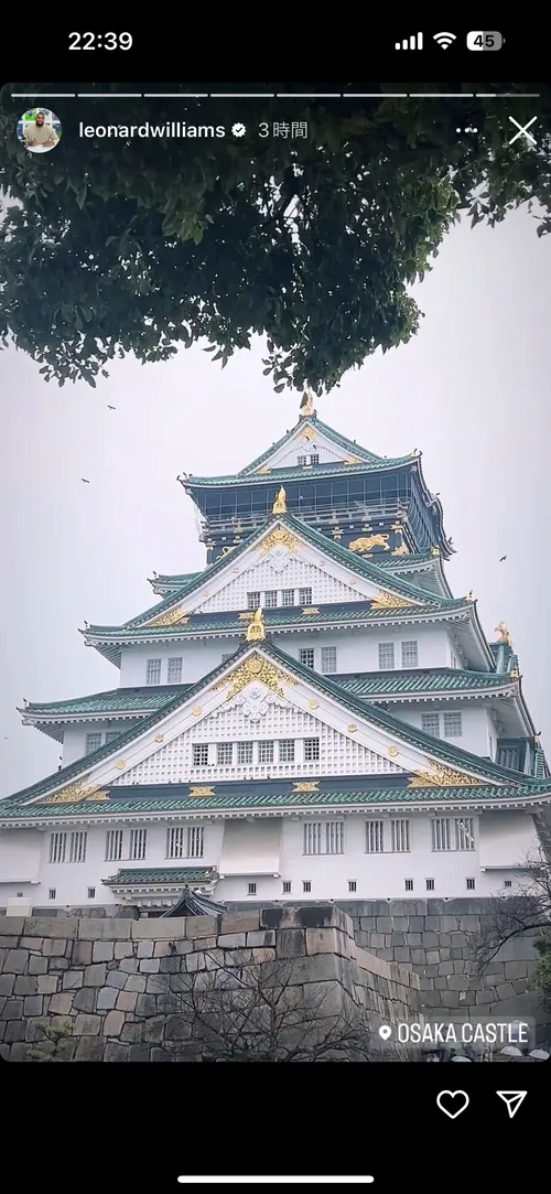 レナード・ウィリアムズ at 大阪城