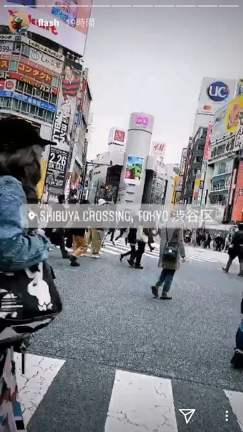 ジョシュ・ゴードン at 渋谷スクランブル交差点