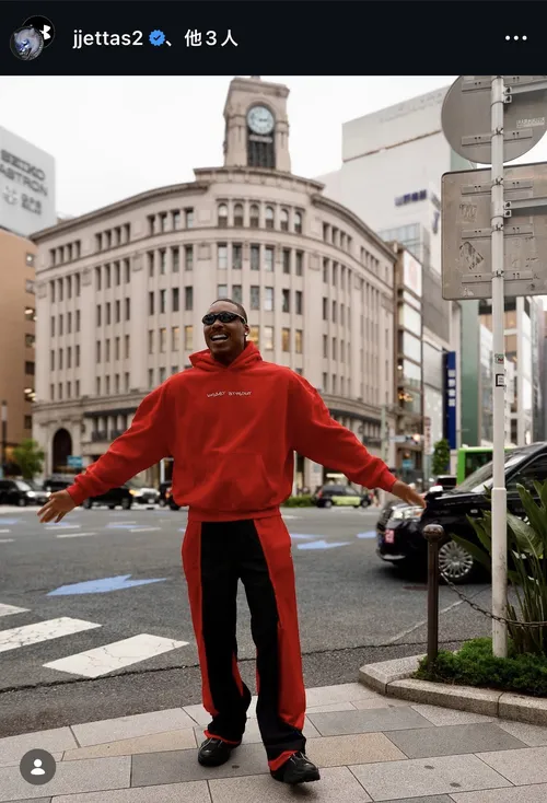 ジャスティン・ジェファーソン at 銀座4丁目交差点