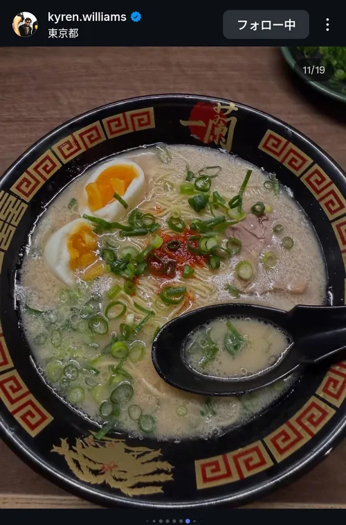 カイレン・ウィリアムズ at 一蘭